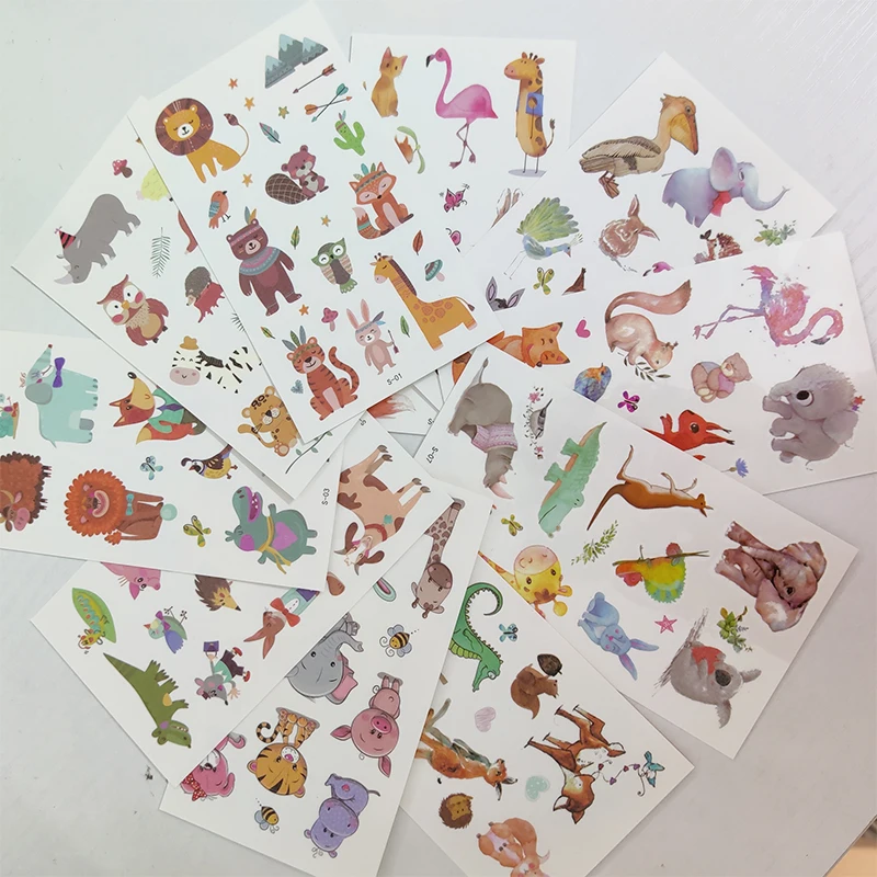 10 шт детское нижнее белье Временные татуировки стикер Водонепроницаемый штаны с