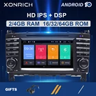 Автомобильное радио, 2 Din, Android 10, мультимедиа, для MercedesBenz W203, W219, A-Class A160, C-Class C200, CLK200, GPS-навигация, DVD, стерео