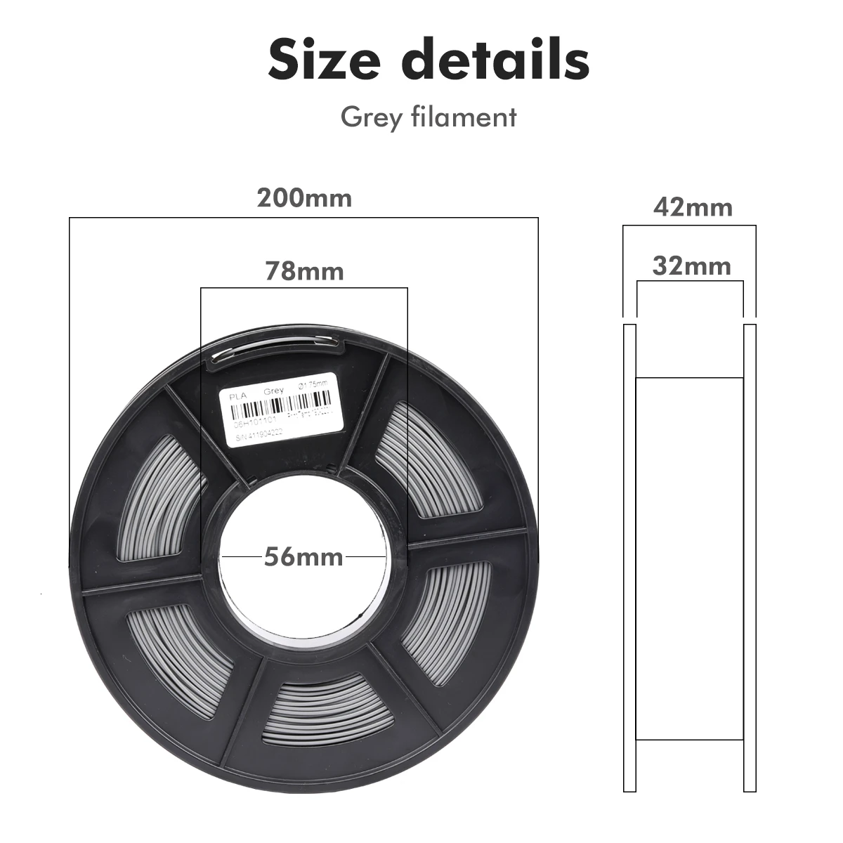 Нить для 3D-принтера SUNLU PLA PLUS 5/10 кг нить 3D принтера pla +/Pla/Tpu 10 шт. рулон 0 5/1 1 75 мм ± 02