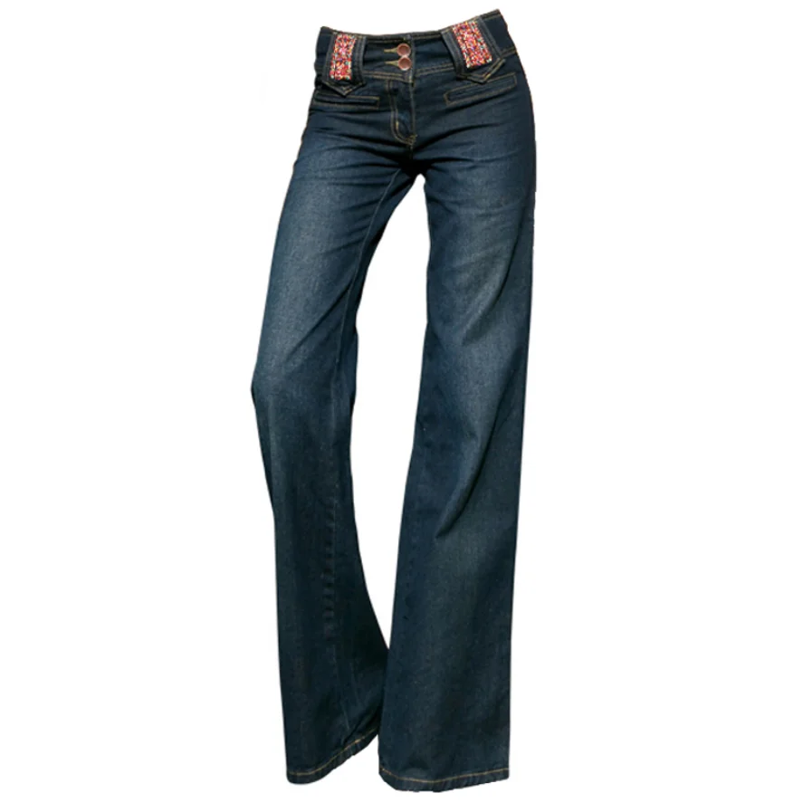 Женские джинсы брюки-карандаш Новое поступление винтажные женские расклешенные