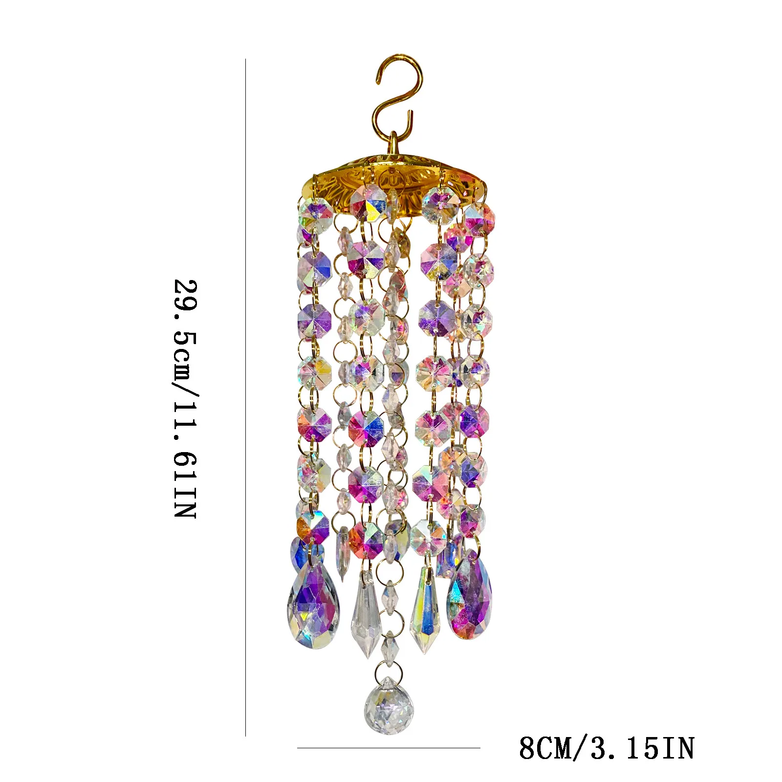 

Wind Chimes For Home Room Decoration Colorful Crystal Wind Chimes Outdoor Garden Backyard Patio Lawn Decor Gifts For Home Decor