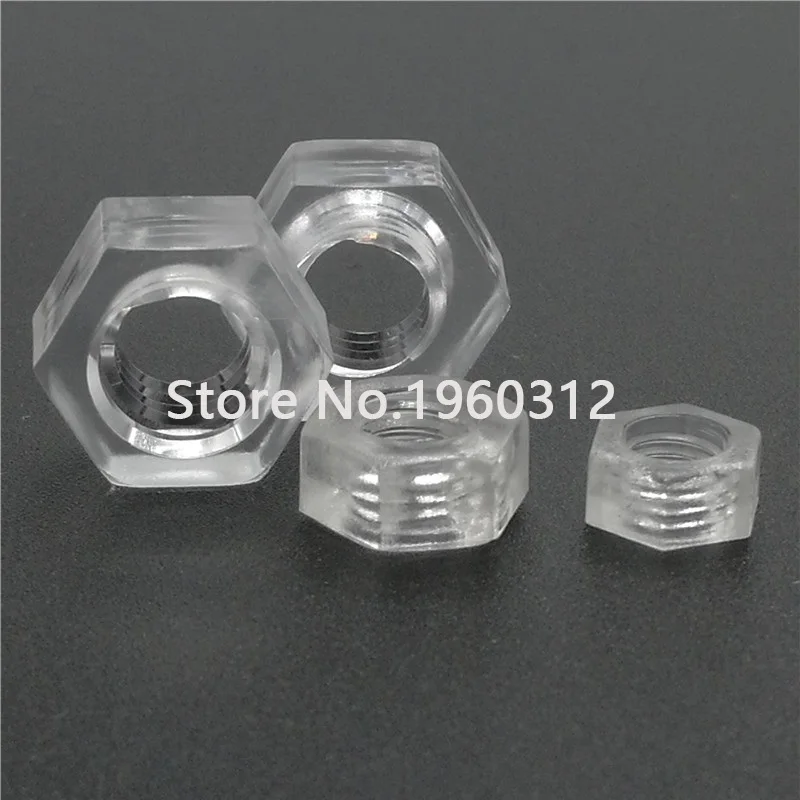 50 комплектов с шестигранной гайкой и акриловым прозрачным пластиковым