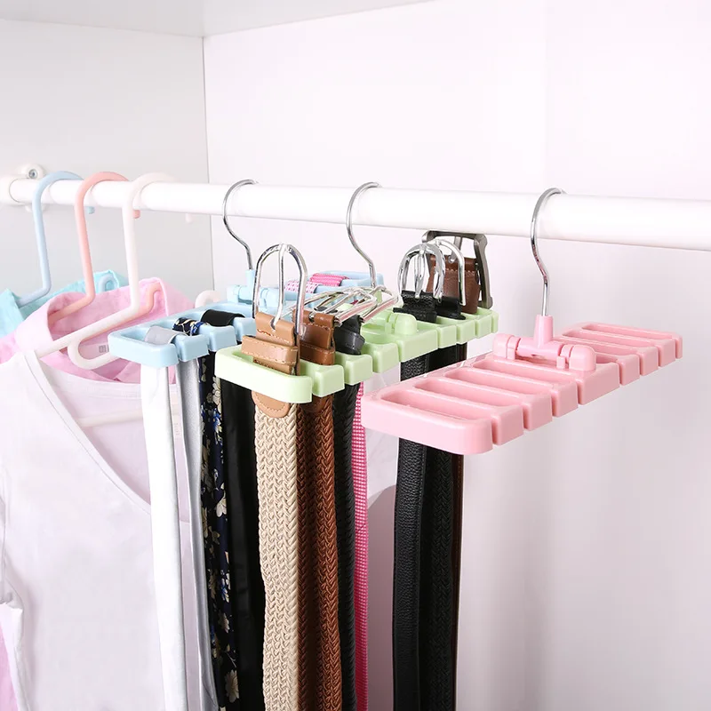 Multi-function Tie Belt Storage Rack Plastic Cabinet Scarf Coat Hangers for Clothes Space Saving Hanger Closet Organizer | Дом и сад