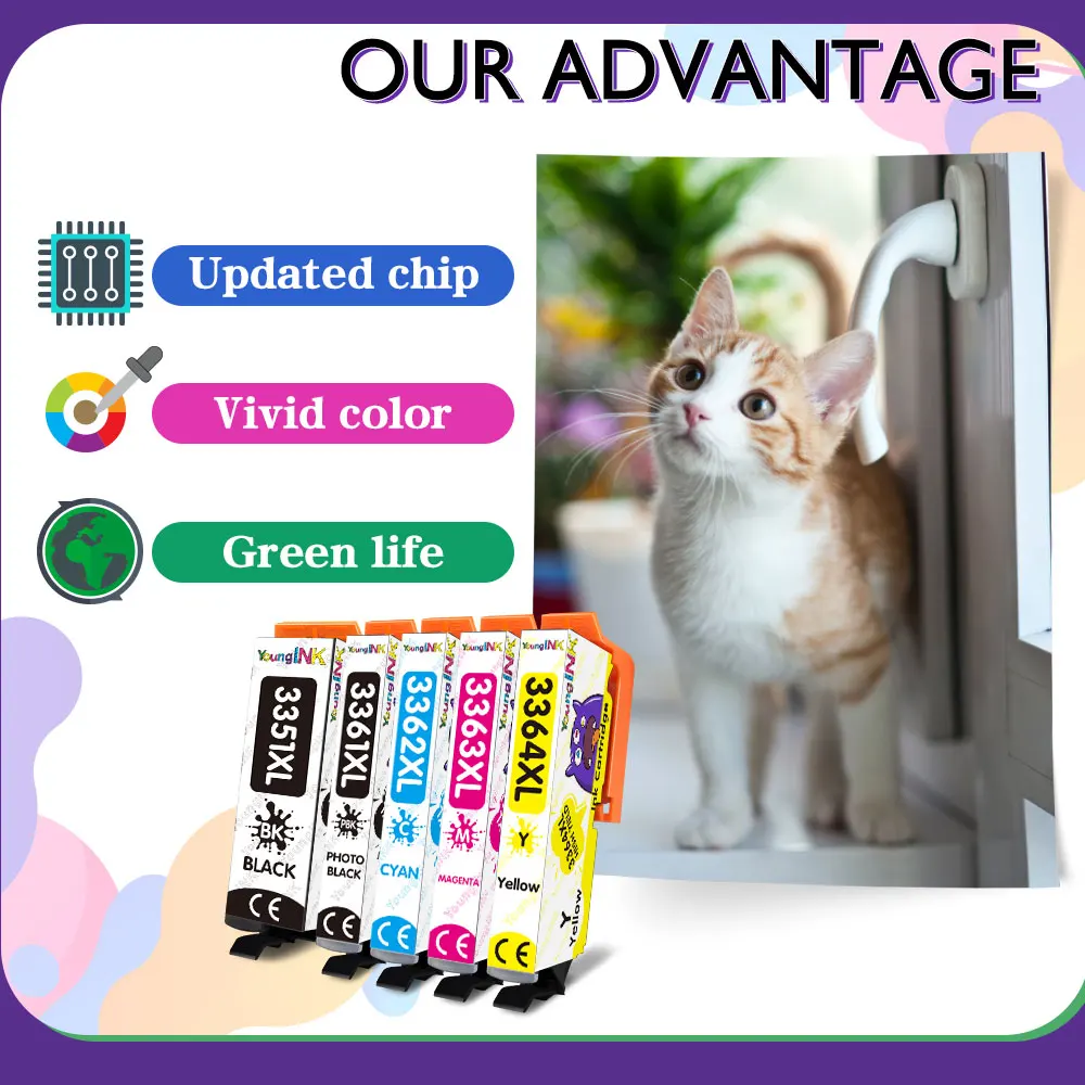 3351XL для картриджей Epson 33XL чернильный картридж T3351 зеркальная фотография принтер |