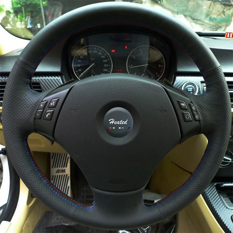 Оплетка на руль для BMW E90 320 318i 320i 325i 330i 320d X1 328xi 2007|diy steering wheel cover|steering coverwheel cover |