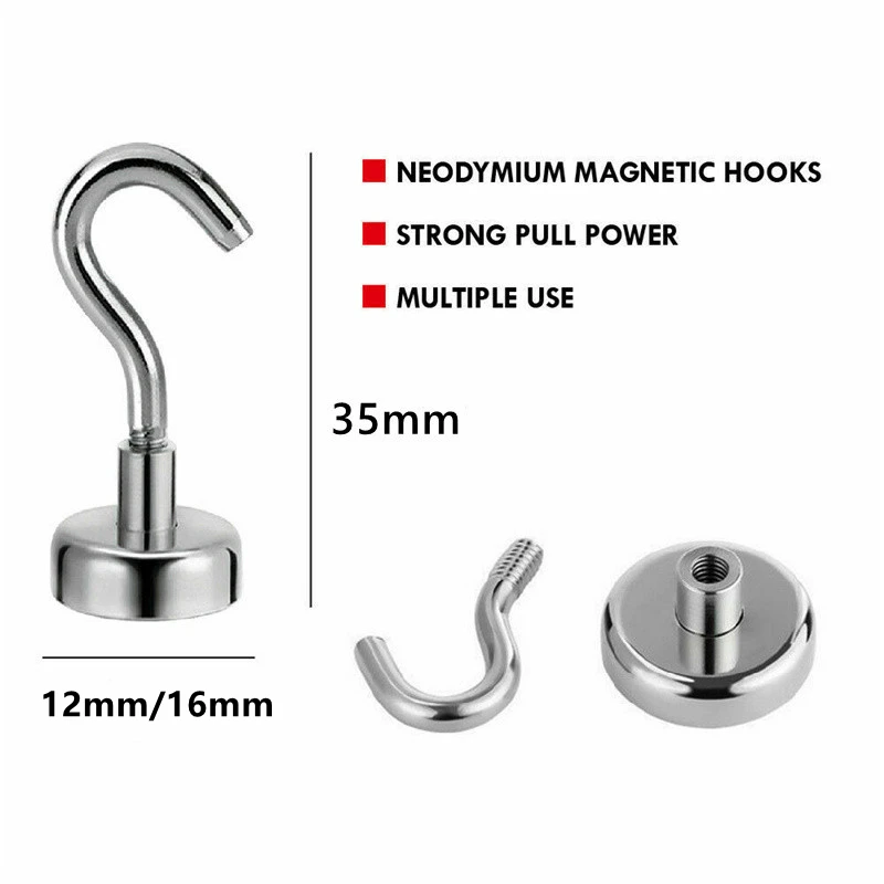 Магнитный Крючок #20 прочные Постоянные неодимовые магниты крючки сверхпрочный