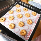 1 шт. Белый силиконовый коврик для раскатки теста для макарон кондитерских изделий печенья антипригарный многофункциональный коврик для выпечки 27,5*27,5 см