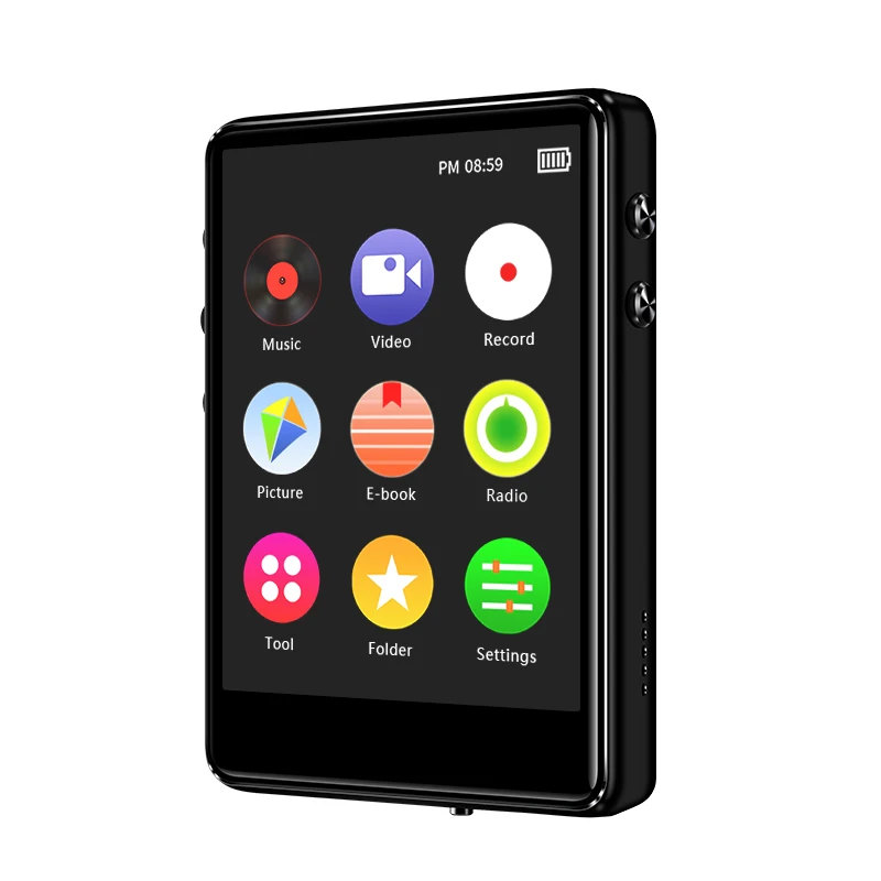 Hi-Fi плеер с Bluetooth 5 0 MP3-плеер со встроенной колонкой и радио экран 2 4 дюйма запись