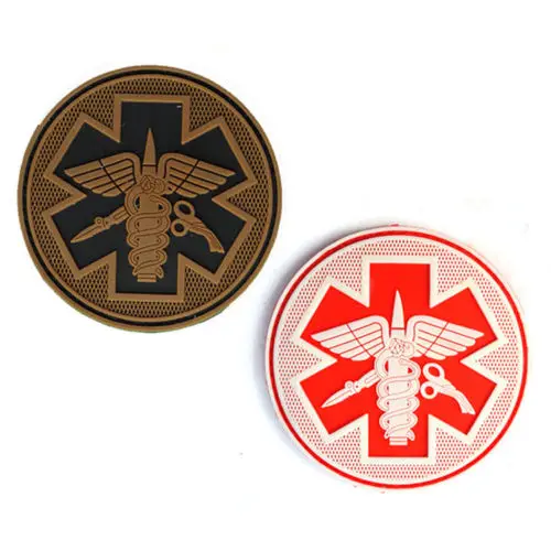 MEDIC CROSS STAR EMT тактический армейский страйкбол ПВХ патч металлический значок для