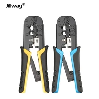 jillway network cable crimper for 4p6p8p rj 11rj 12rj 45 network and telephone cables modular telecom crimping tool