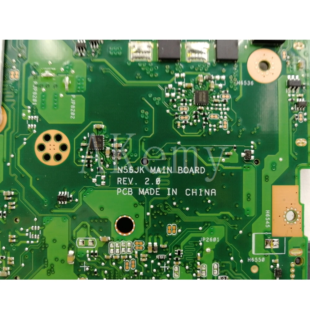Akemy N56JR материнская плата для ноутбука For Asus N56JK N56J N56 тест оригинальная I7-4700HQ GTX760M-2G