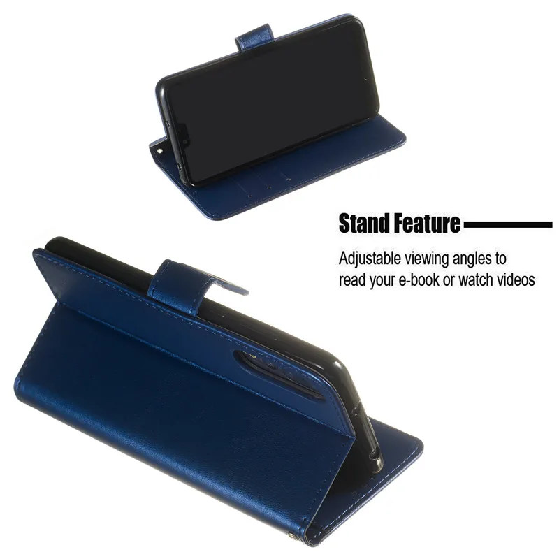 Leather Case For Coque Huawei Honor 10i 9 10 Lite 8S 8A 8X 8C P8 P9 P10 P30 P20 Mate 10 20 lite Pro Flip Wallet Phone Case Cover