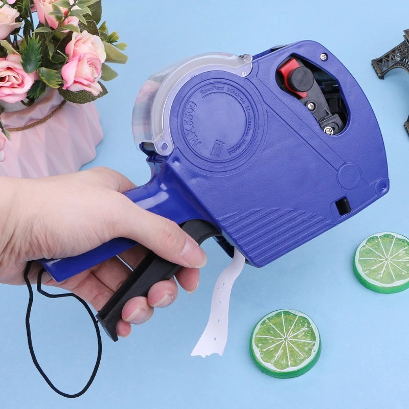 

MX-5500 EOS 8 Digits Price Tag Gun Labeler Labeller Label Paper + 2 Ink Roller