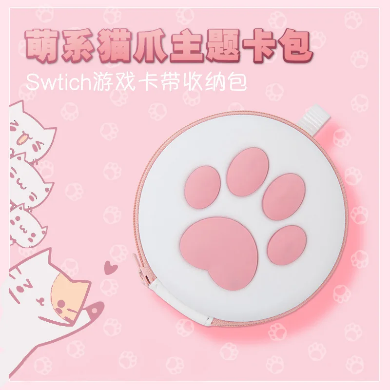 

Чехол для Nintendo Switch с кошачьими когтями, Чехол для карт, кассета для игр, чехол для карт, милый чехол из ЭВА