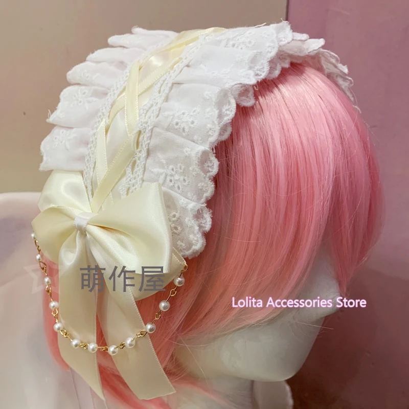 Винтажная маскарадная повязка для волос аксессуары в японском стиле милый бант