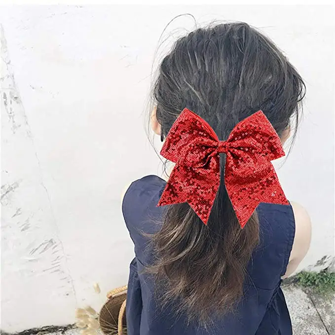 1 шт. 8 дюймовая искусственная кожа с эластичной лентой бантом и конским хвостом