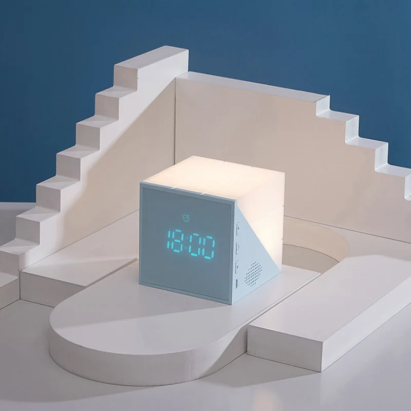 Новый креативный будильник с изображением кубика времени температурный
