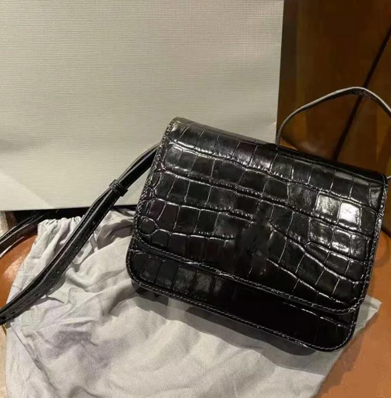

Female Bag 2021 Crocodile Grain Leather Type B Ladies Hourglass Bag Fashion Messenger Small Square Bag-B2179