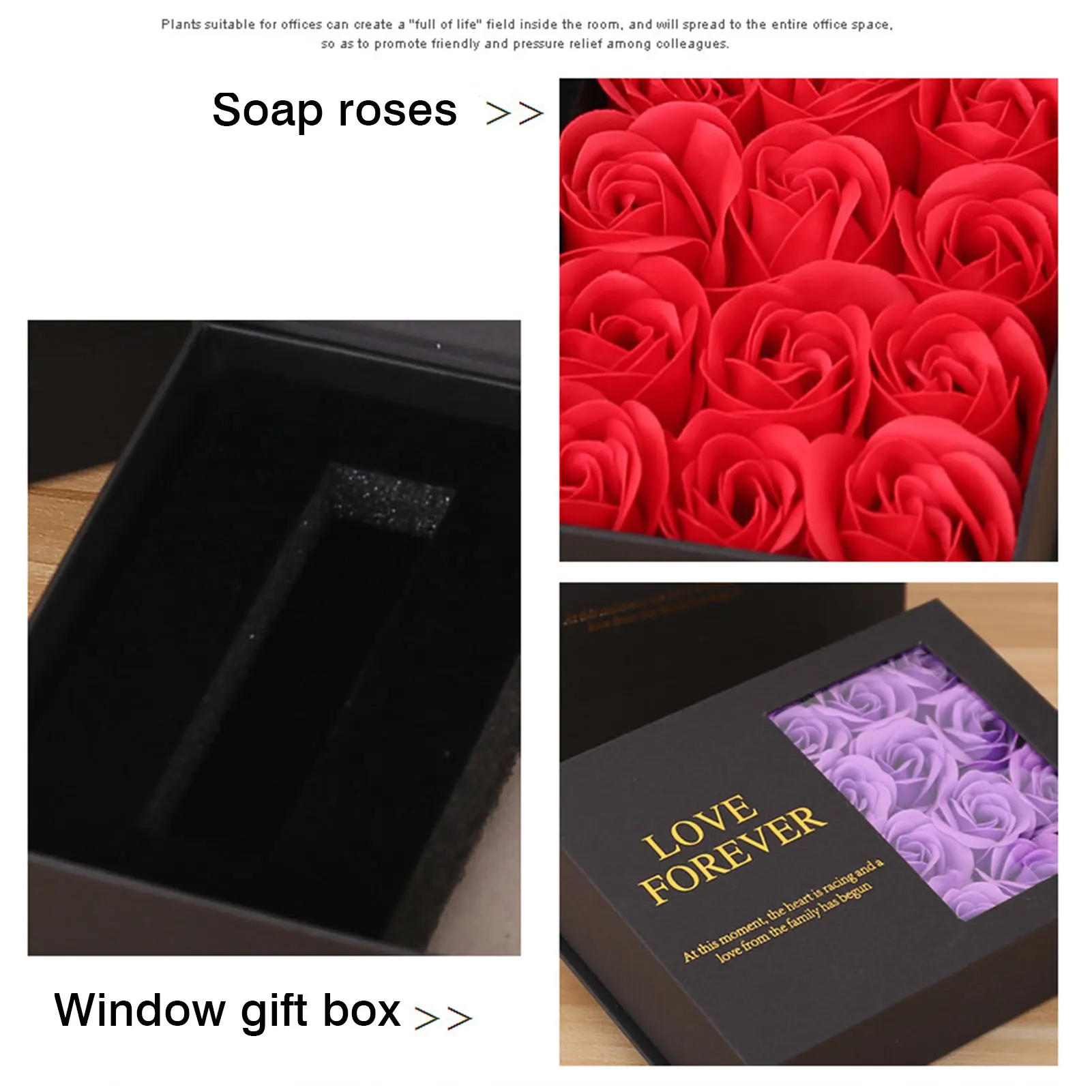 2020 неизменное мыло роза в подарочной коробке Изысканная подарочная коробка виде