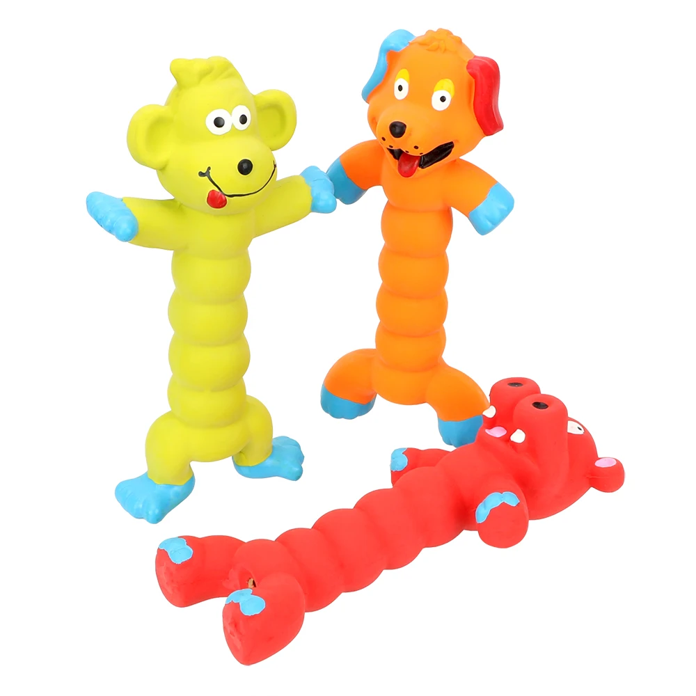 

Dogs Cats Pets Supplies Dog Toys Cute Pet Products Animal Shape Rubber Squeaky Sound Toy Puppy Pet Play Chew Toys