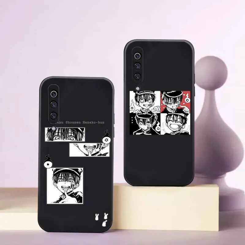 

Toilet Bound Hanako Kun Anime Phone Case Black Color For Samsung s21 ultra s20 fe s10 Note 20 10 Plus a52 a32 a12 a72 a71 Shell