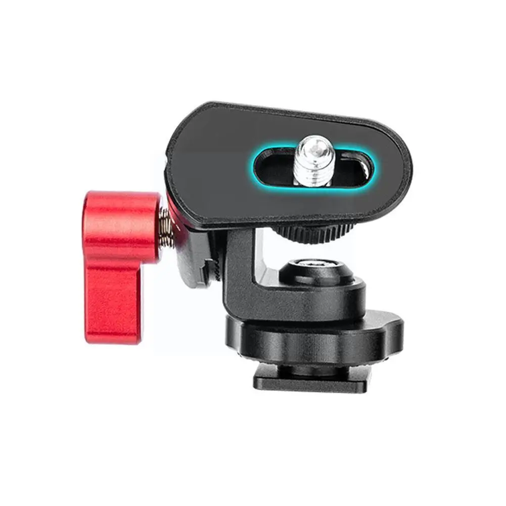 

1pc 360 Swivel Dslr Camera Tripod Mini Ball For Camera Hot Shoe Adapter Cradle T7d5