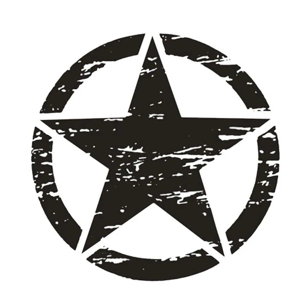 

Hood Army Star Decal Removable Side Vinyl Waterproof 1PC 50cmx50cm Body