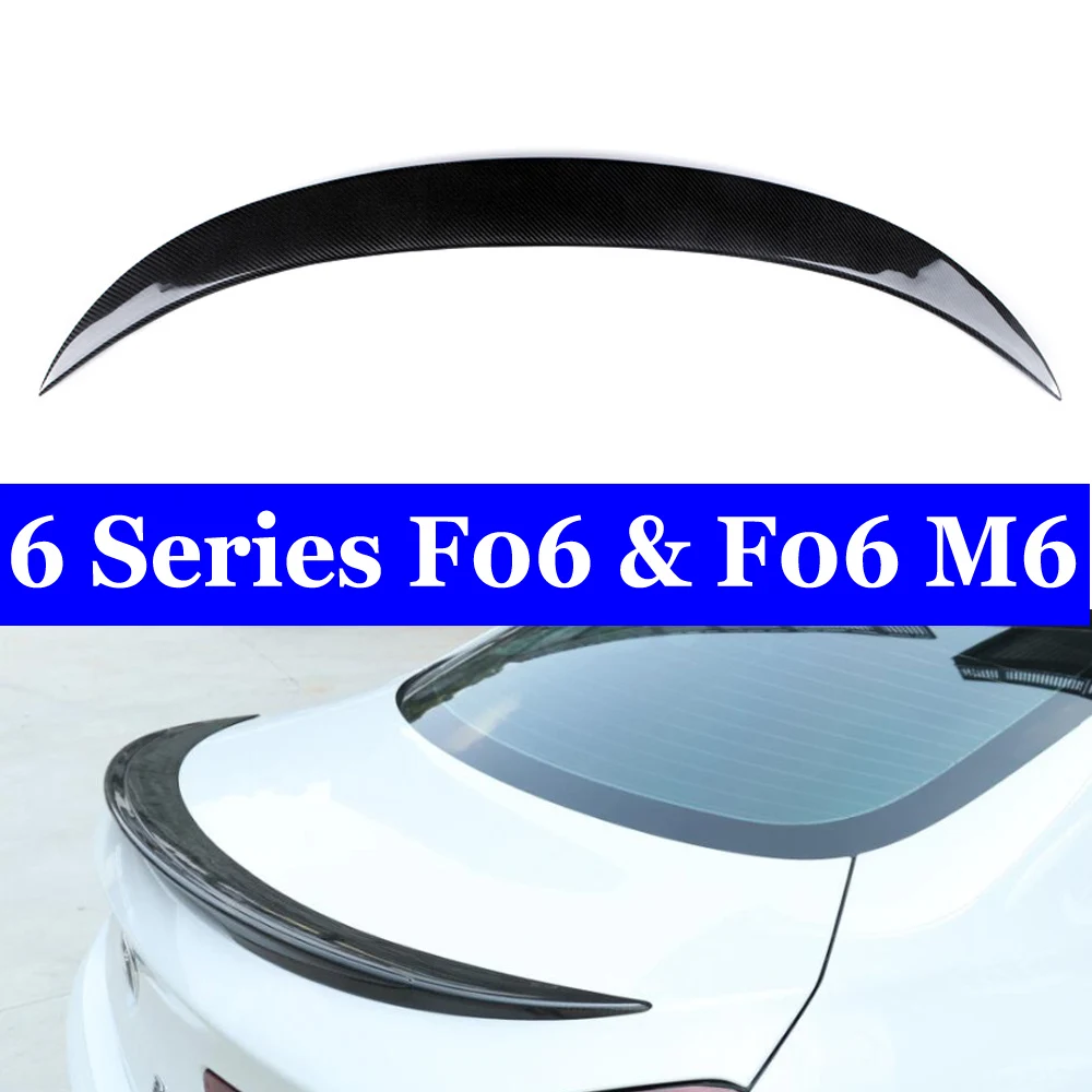 For BMW 6 Series Gran Coupe Sedan F06 &amp M6 640i 650i Carbon Fiber Rear Spoiler Wing Trunk Lid | Interior Mouldings