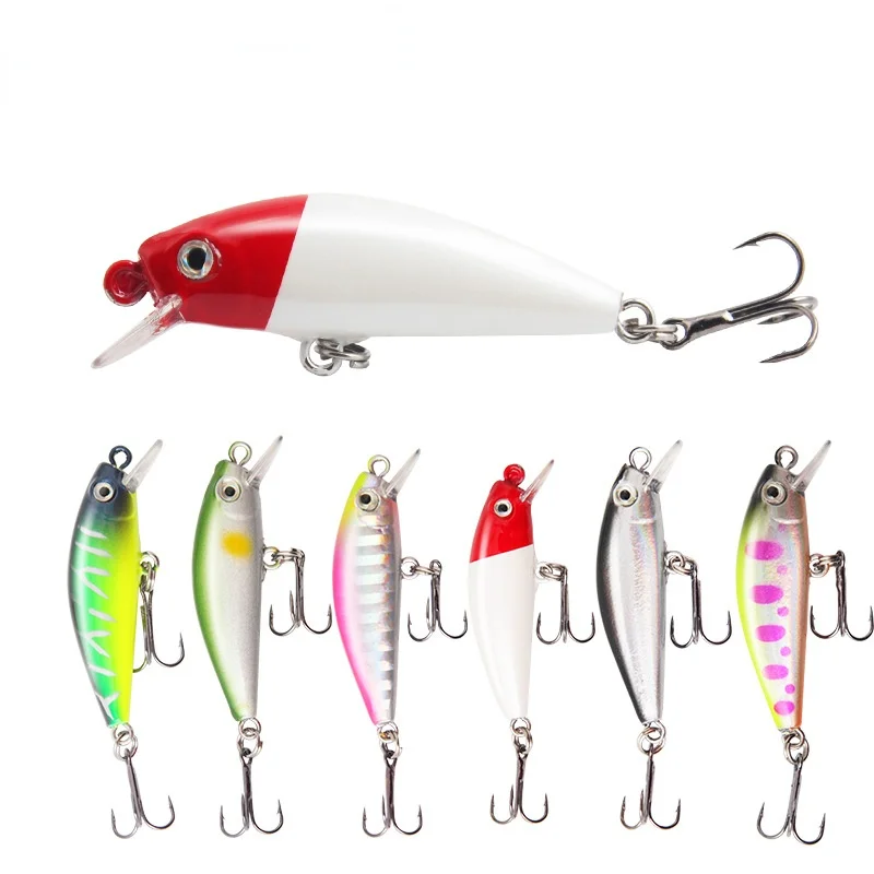 

4.5cm/3g Minnow New Artificial Lure Submerged Minnow Perch and Sharkfish Bait Pesca Simulation Lures