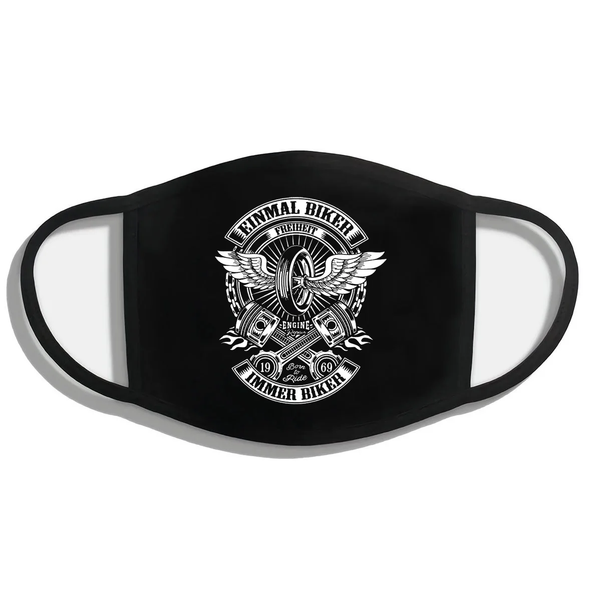 Einmal велосипедные мотоциклы Immer Biker Motorrad Bikes Custom Chopper Club Spray Hot New mask 100% хлопок
