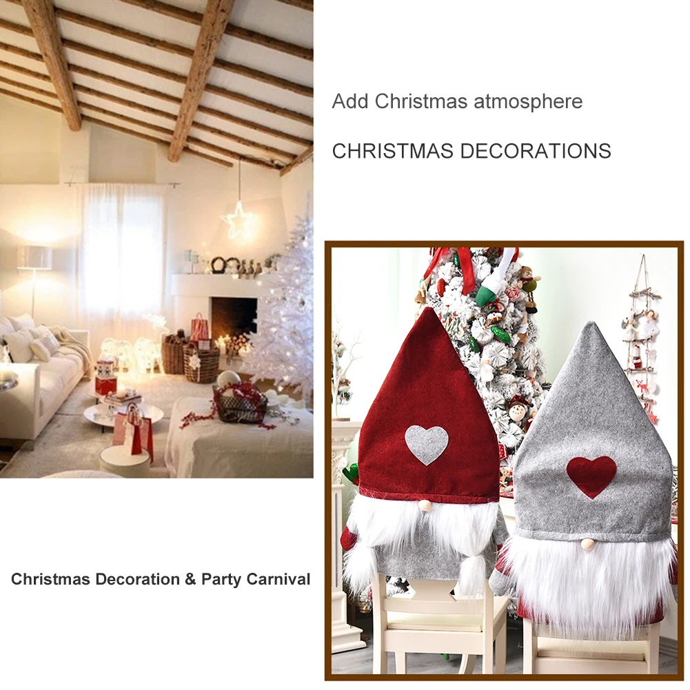 Чехол на заднюю крышку стула из нетканого материала в скандинавском стиле лес