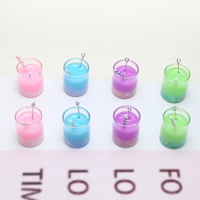 Модные серьги для женщин 6 шт. эффектные креативные красочные стеклянные