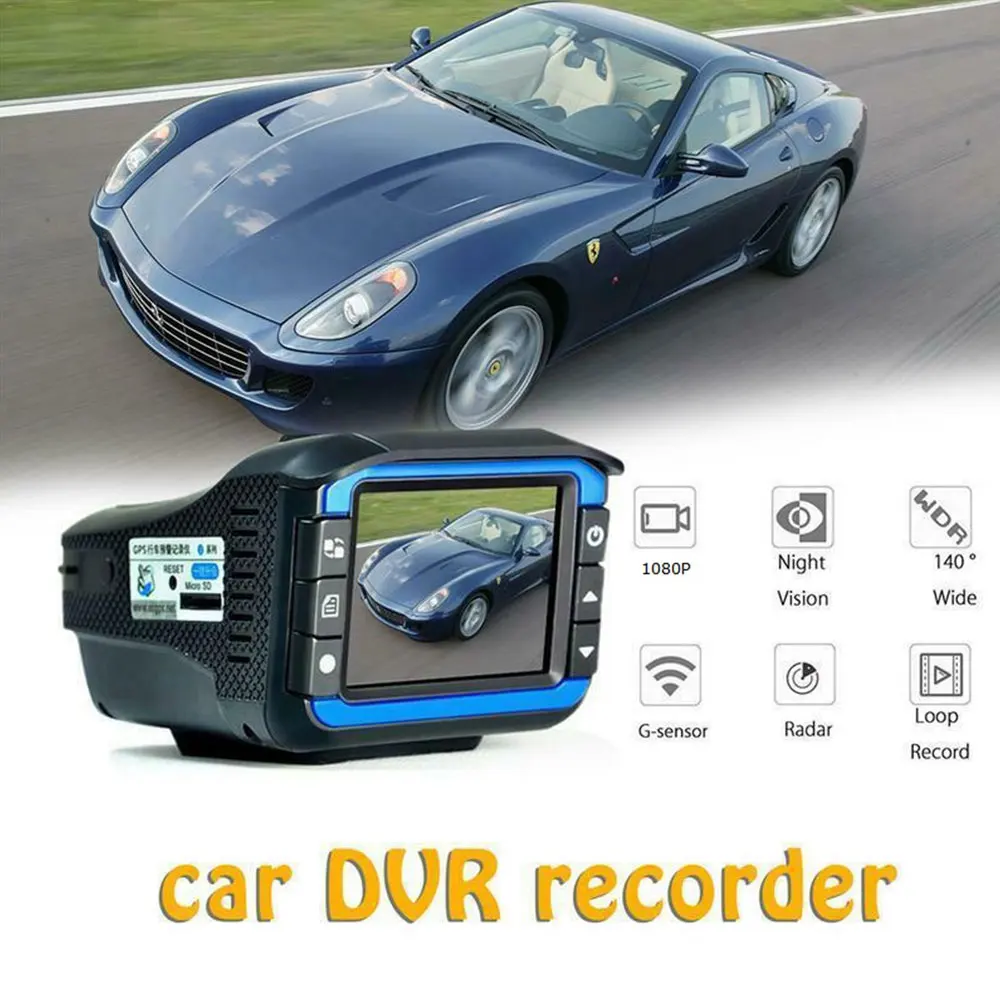 rddvr 2 in1 russian english laser radar car hidden dvr dash camera video recorder rearview camera 1080p radar speed detector free global shipping