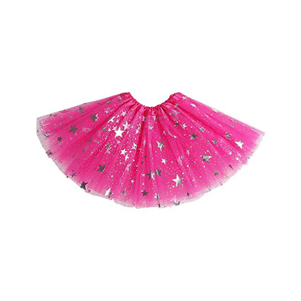 Toddler Kids Girls Baby Tulle Star Sequins Princess Tutu Skirt Outfits Costume Fashion Multicolor Skirts | Детская одежда и обувь