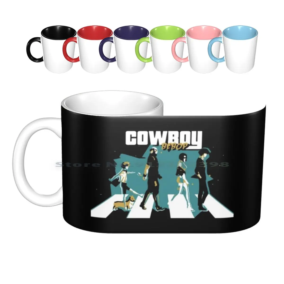 

Cowboy Bebop Retro Vintage Ceramic Mugs Coffee Cups Milk Tea Mug Cowboy Bebop Anime Bebop Cowboy Manga Space Spike Spike Cowboy
