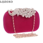 Роскошные вечерние сумки с павлином и золотыми металлическими стразами, бархатные маленькие сумки через плечо, праздничные повседневные клатчи