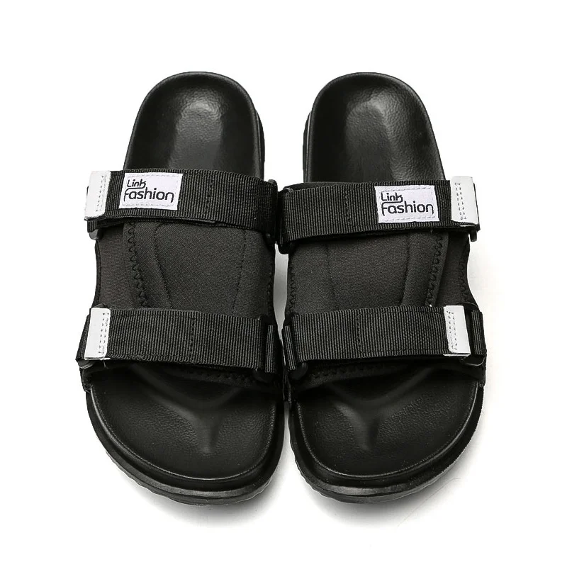 Шлепанцы мужские летние плоская подошва легкие мягкие тапочки большие размеры 48