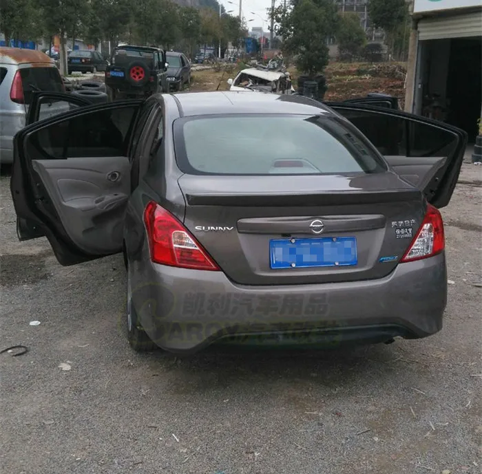 Для 2011 2012 2013 2014 2015 2016 Nissan спойлер Sunny ABS Материал заднее крыло автомобиля праймер