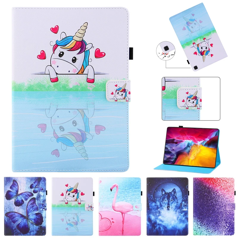 

For Samsung SM T290 Case Coque Cute Flamingo Unicorn Painted Tablet Funda For Samsung Galaxy Tab A 8 2019 Case T290 T295