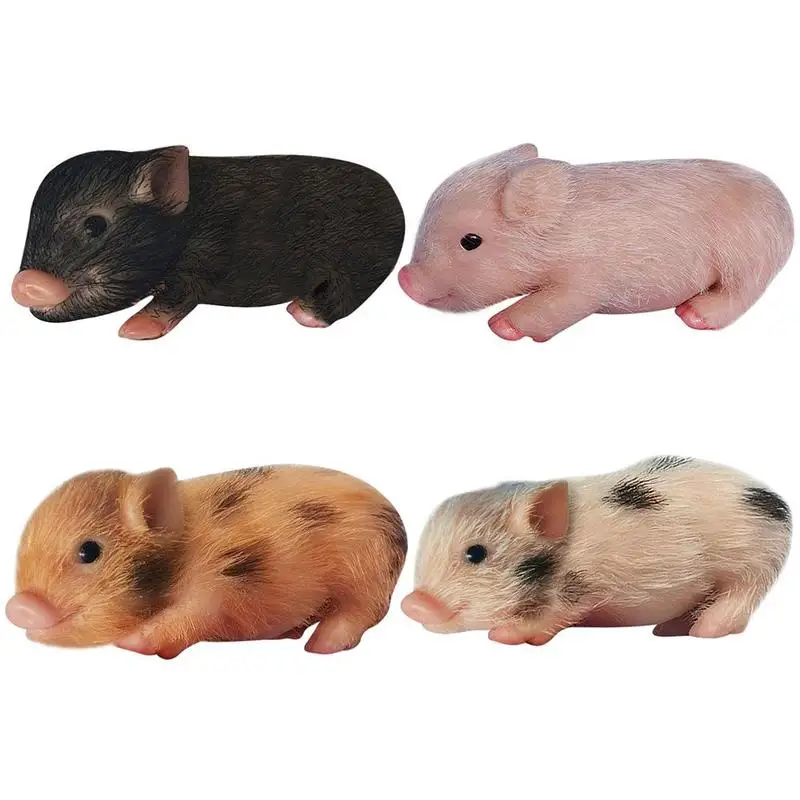 

5 ''полноразмерная силиконовая мини-кукла-поросенок, милые рождественские и новогодние подарки, Реалистичная кукла-Реборн, мини-кукла-порос...