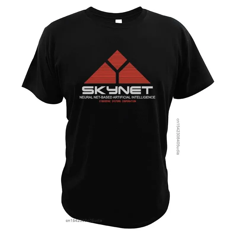 Skynet T-Shirt The Terminat Artificial Intelligence Computer Science Fiction Film Cotton High Quality T Shirt