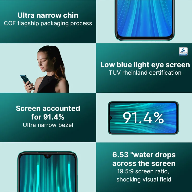 Xiaomi Redmi Note 8 Pro 8 Гб 128 ГБ MTK Helio G90T смартфон 64MP Quad задняя камера 6,5" полный экран мобильный телефон