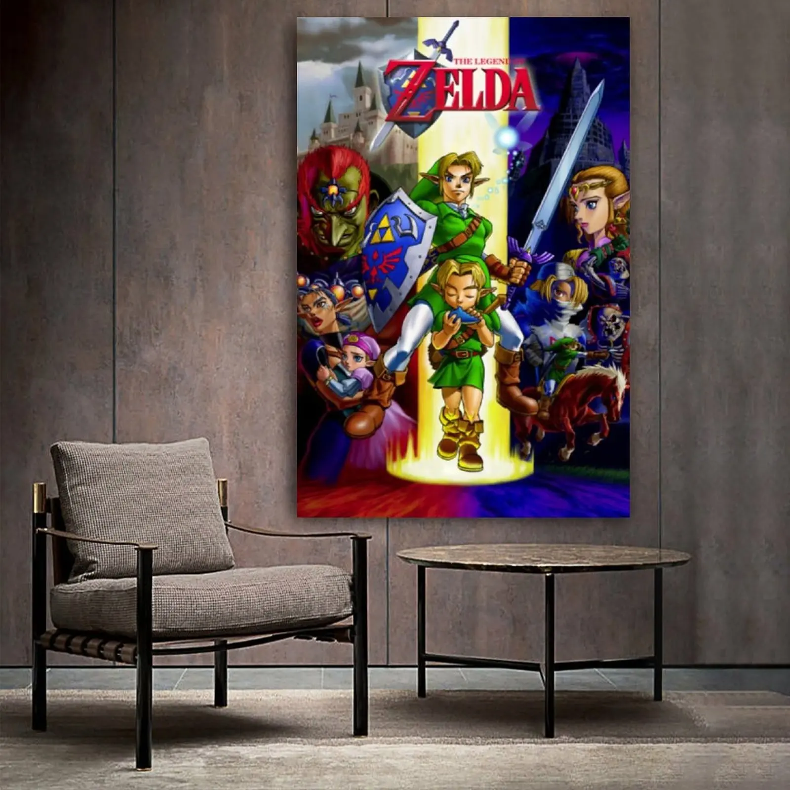 Zelda Ocarina of Time игровой плакат и настенный художественный принт современный