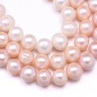 hot spherical pearl bead natural freshwater baroque pearls for necklace bracelet jewelry making diy accessories 10 11mm
