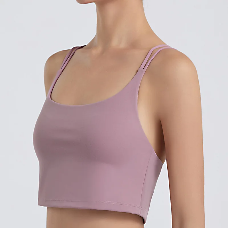 

New women's sports Yoga underwear double side sexy back shock proof quick dry Sports Bra