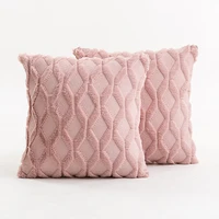 4545cm square pillowcase soft plush shaggy velvet decorative plush shaggy cushion pillow case cover pillowcase sofa bed decor