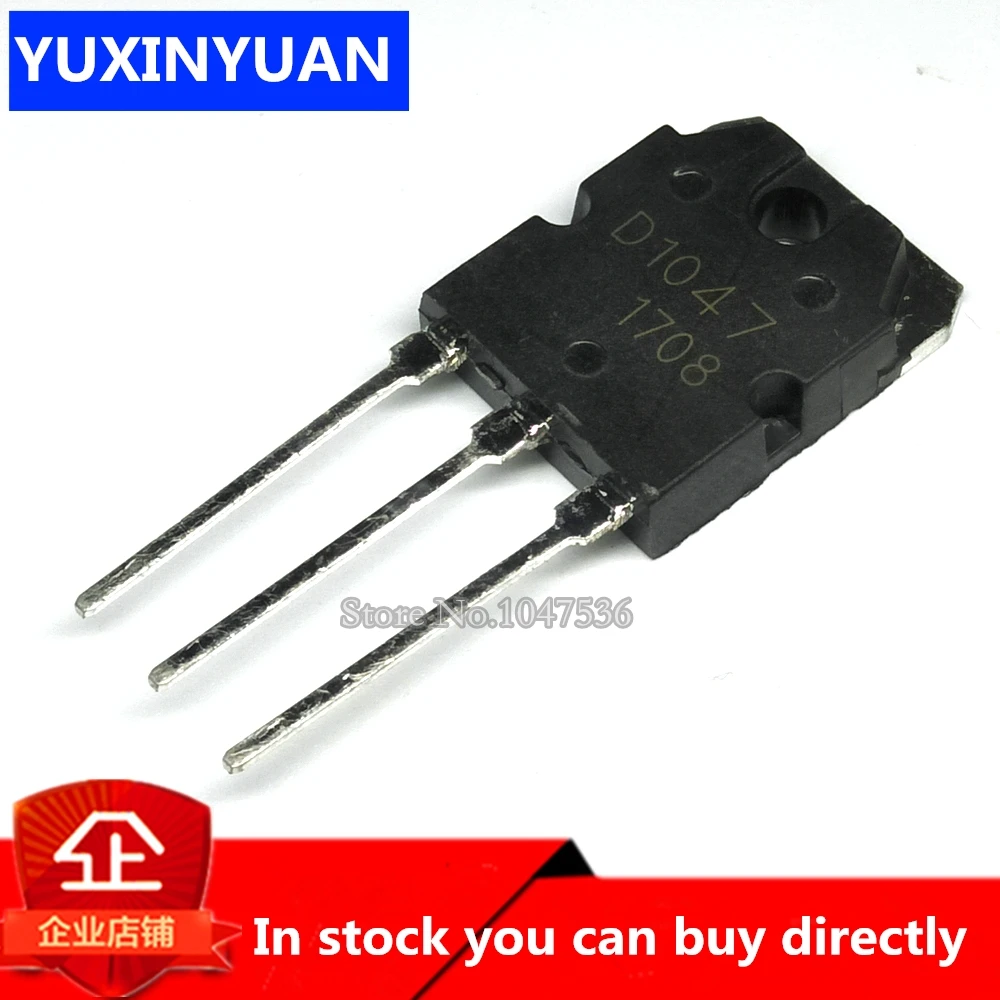 5PCS/LOT 2SD1047 TO-247 D1047 TO-3P POWER TRANSISTORS new and original IC | Электронные компоненты и