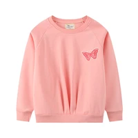 girls sweatshirts butterfly embroidery new autumn winter fashion childrens clothes cotton sweaters kids tops