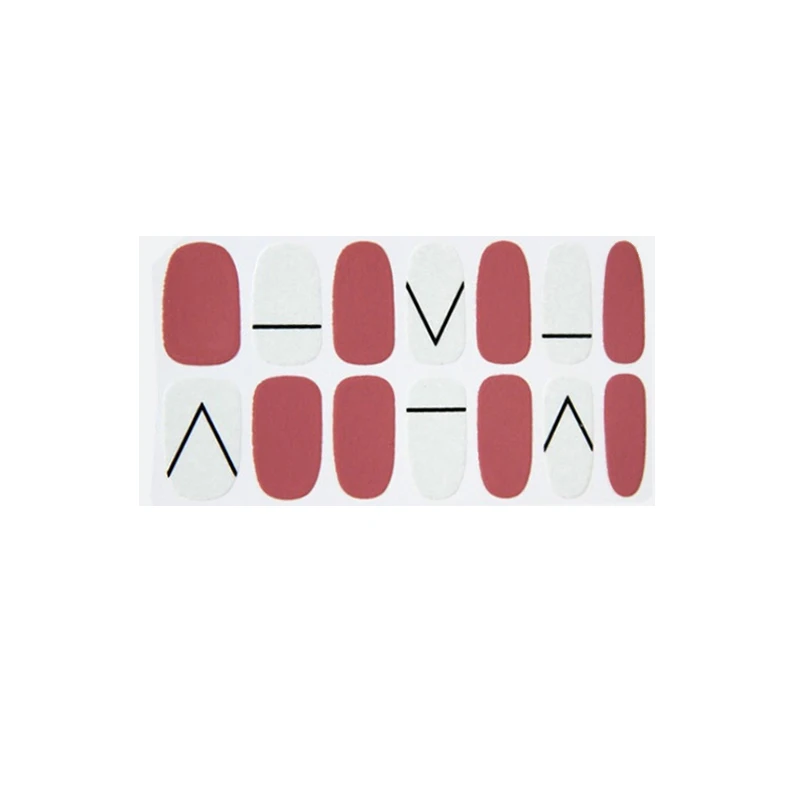 14 видов искусственных наклеек для ногтей водостойкие устойчивые к поту