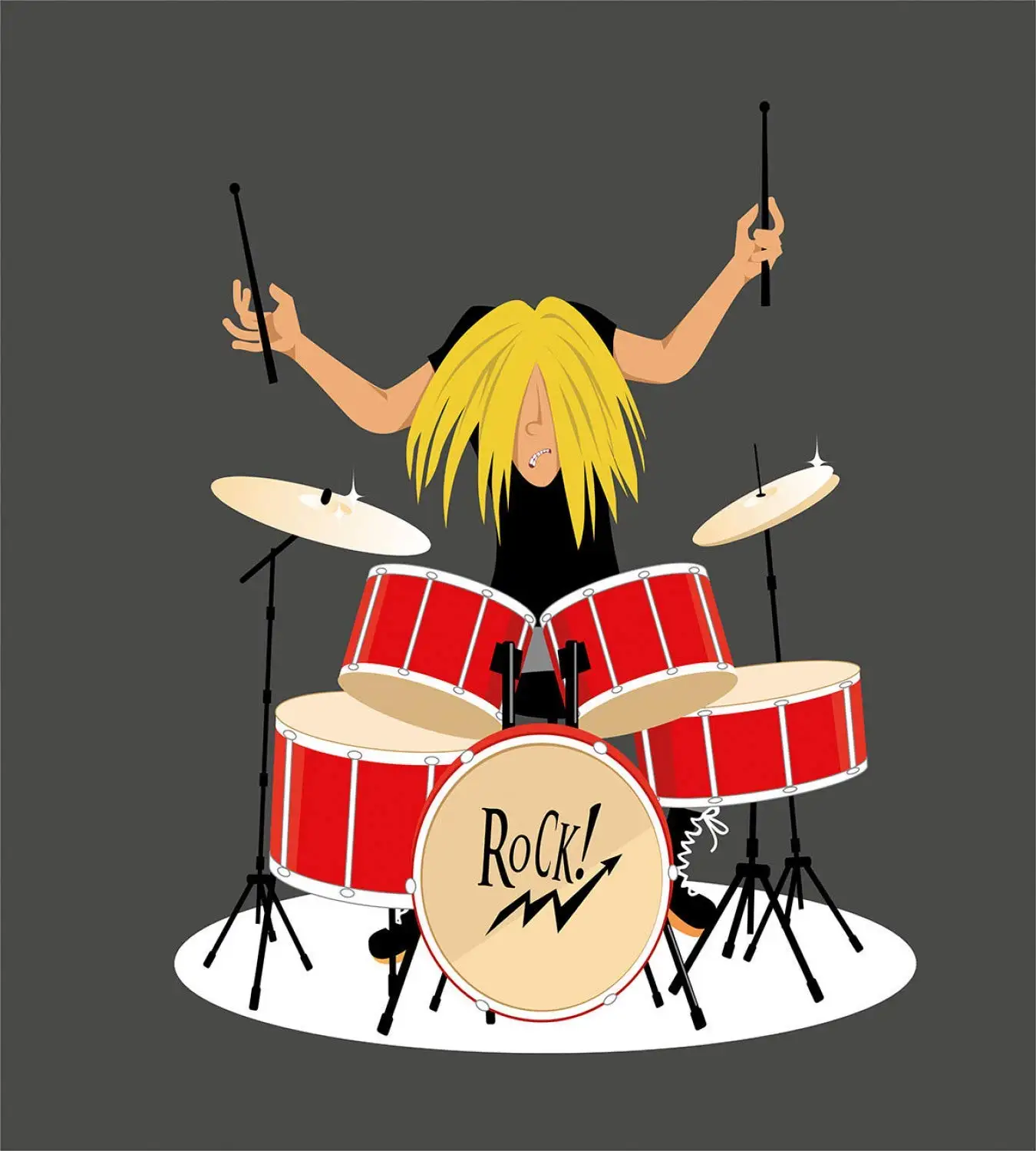 Барабаны пододеяльник набор крутой каллиграфические макет маленького мальчика